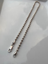 Load image into Gallery viewer, Ball Chain Vintage Sterling Silver Necklace
