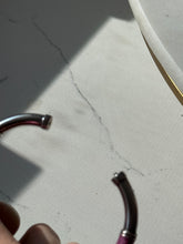 Load image into Gallery viewer, Vintage Milor Italy Pink Enamel Sterling Silver Bangle Bracelet
