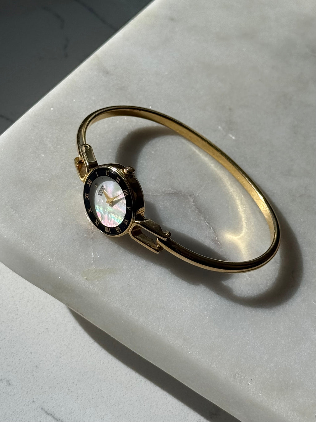 Citizen Gold Tone Bangle Bracelet