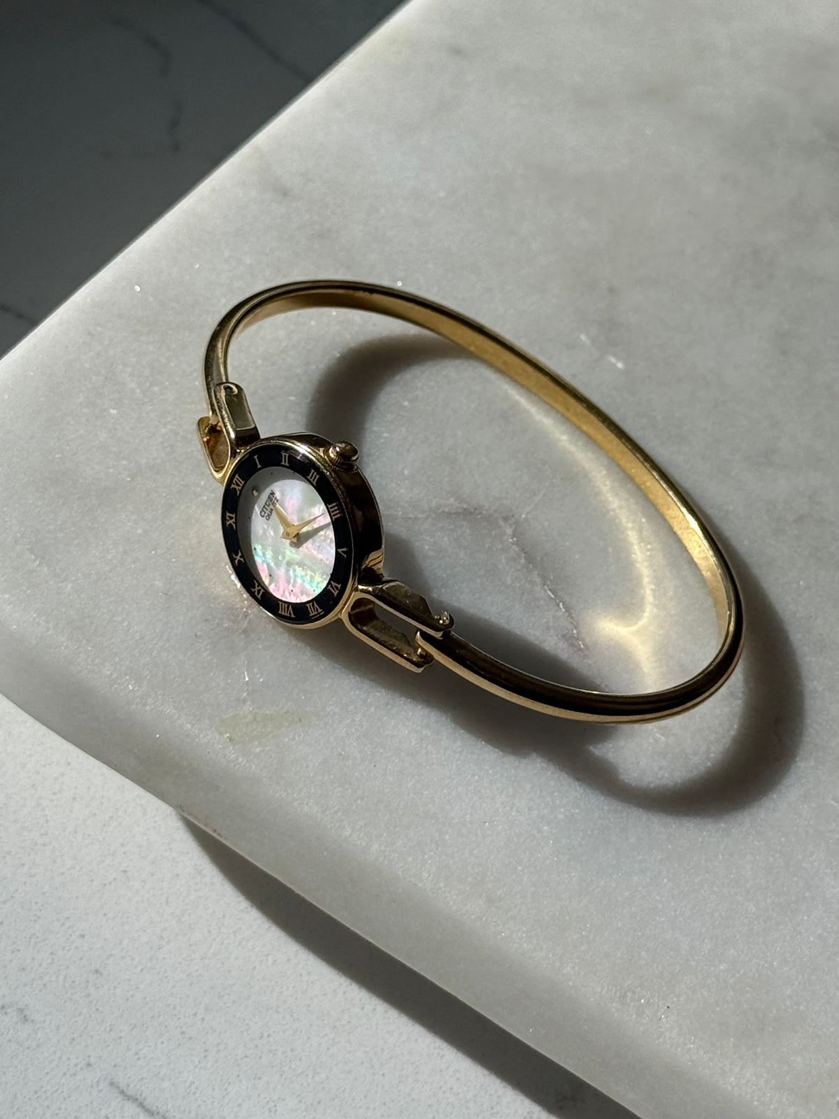 Citizen Gold Tone Bangle Bracelet