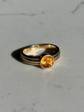 Load image into Gallery viewer, Vintage Spessartine Garnet 14k Gold Ring Size 8
