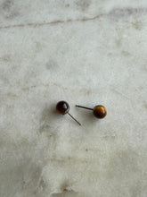 Load image into Gallery viewer, Tigers Eye Sterling Silver Earrings
