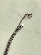 Load image into Gallery viewer, Vintage Red Gemstone Sterling Silver Tennis Bracelet 6.75”
