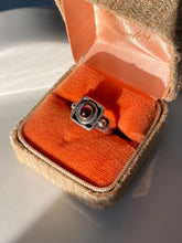 Load image into Gallery viewer, Cabochon Garnet Sterling Silver Ring
