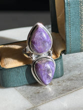 Load image into Gallery viewer, Purple Kunzite Sterling Silver Ring Size 6.25
