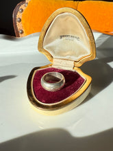 Load image into Gallery viewer, Etched Sterling Silver Donut Band Size 5.75
