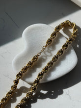 Load image into Gallery viewer, Vintage 12k Gold Fill Chunky Rope Chain 18”
