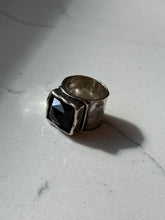 Load image into Gallery viewer, Silpada Smokey Quartz Sterling Silver Square Ring Size 6
