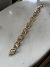 Load image into Gallery viewer, Italian Gold Vermeil Bracelet 7.5”
