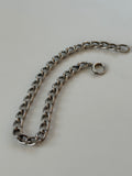 Vintage Sterling Silver Curb Bracelet 7”