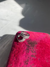 Load image into Gallery viewer, Diamond 10k White Gold Clicker Hoop Earrings
