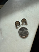 Load image into Gallery viewer, Opal Inlay Sterling Hoop Earrings
