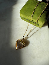 Load image into Gallery viewer, Gold Vermeil Heart Locket Necklace 16”

