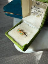 Load image into Gallery viewer, Vintage Natural Emerald 14k Gold Push Back Earrings
