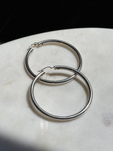 Load image into Gallery viewer, Large Sterling Silver Tubular Hoops
