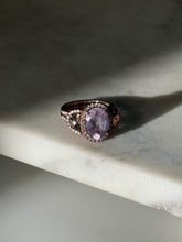 Load image into Gallery viewer, Gold Vermeil Purple Ring Size 7
