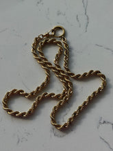 Load image into Gallery viewer, Vintage 1/20 12k Gold Filled Rope Chain 25”
