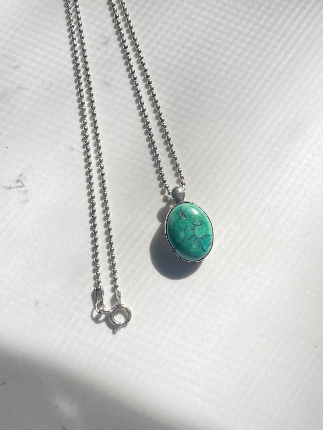 Turquoise Vintage Sterling Silver Necklace