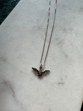 Load image into Gallery viewer, Bat Sterling Silver Necklace 18”
