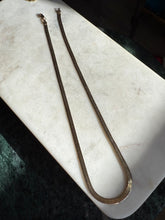 Load image into Gallery viewer, Italian Reversible Gold Vermeil Herringbone Chain 20”
