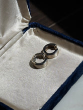 Load image into Gallery viewer, Sterling Silver Rhodium Plated Clicker Hoops
