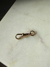 Load image into Gallery viewer, Antique Rosey 9k Gold Dog Clip
