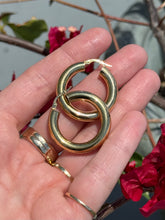 Load image into Gallery viewer, Vintage Italian 14k Yellow Gold Tubular Hoops
