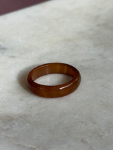 Load image into Gallery viewer, Dyed Brown Quartz Stacker Ring Size 7.5
