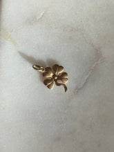 Load image into Gallery viewer, Four Leaf Clover 14k Gold Mini Charm
