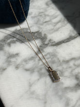 Load image into Gallery viewer, Adina Reyter 14k Gold Diamond Dog Tag Necklace
