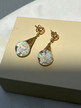 Load image into Gallery viewer, Vintage Floating Opal 14k Gold Earrings
