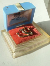 Load image into Gallery viewer, Diamond Gold Vermeil Heart Hoops
