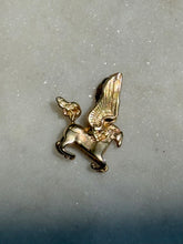 Load image into Gallery viewer, Vintage Solid 14k Gold Pegasus Pendant
