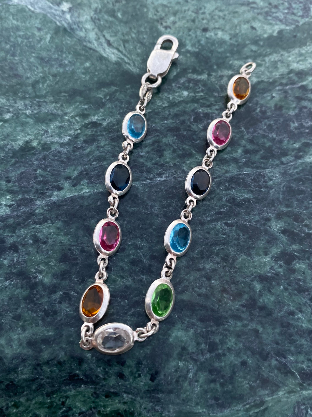 Milor Italy Colorful Sterling Silver Bracelet