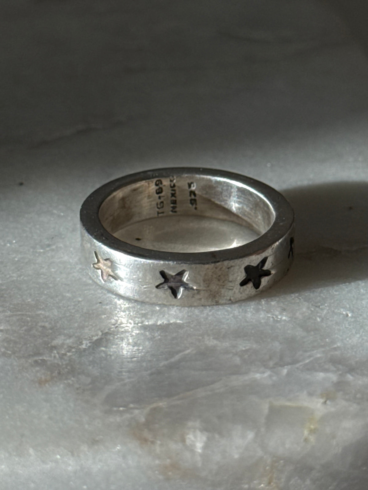 Vintage Mexico Sterling Star Ring Size 6.25