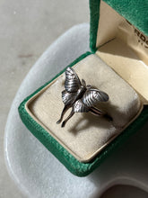Load image into Gallery viewer, Luna Moth Sterling Silver Ring Size 8
