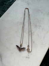 Load image into Gallery viewer, Bat Sterling Silver Necklace 18”
