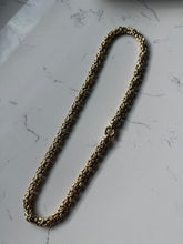 Load image into Gallery viewer, Italian Gold Vermeil Byzantine Sailor Clasp Chain 20”
