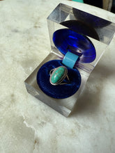 Load image into Gallery viewer, Turquoise Sterling Silver Ring Size 4.75
