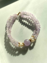 Load image into Gallery viewer, Amethyst &amp; Rice Pearl 14k Gold Bracelet
