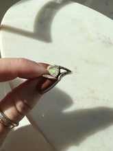Load image into Gallery viewer, Opal Heart Sterling Silver Ring Size 6
