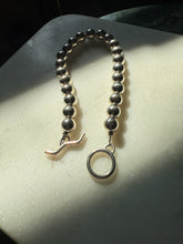 Load image into Gallery viewer, Ball Sterling Silver Toggle Clasp Bracelet
