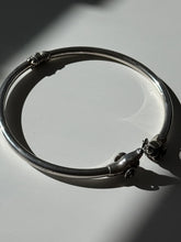 Load image into Gallery viewer, Dueling Rams Sterling Silver Hinged Choker Necklace
