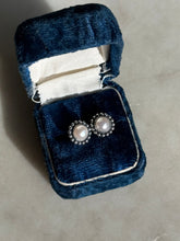 Load image into Gallery viewer, Sterling Pearl Post Back Earrings
