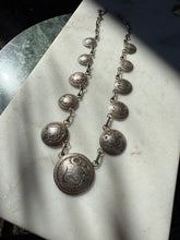 Load image into Gallery viewer, Sterling Silver 1864-1913 Peruvian Coin Necklace 17”
