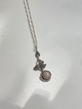 Load image into Gallery viewer, Antique Rose Sterling Silver Necklace
