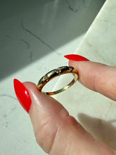 Load image into Gallery viewer, Vintage 14k Yellow Gold Natural Diamond Flush Set Band Size 9
