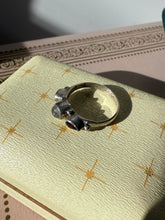 Load image into Gallery viewer, Garnet &amp; Moonstone Sterling Silver Ring Size 7
