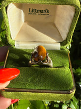 Load image into Gallery viewer, Tigers Eye Sterling Silver Ring Size 7.75

