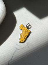 Load image into Gallery viewer, Vintage Yellow Enamel Florida Sterling Charm

